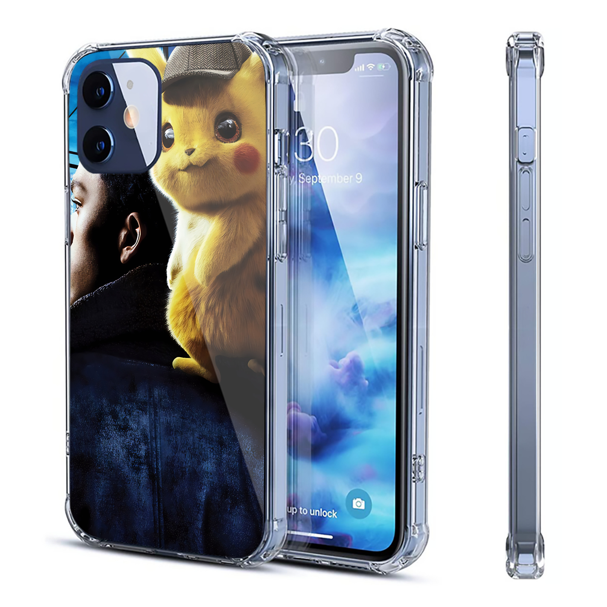 （画像用） ポケットモンスター Pokémon 【iPhone 12シリーズ対応】透明スマホケース（クリアソフトケース）
